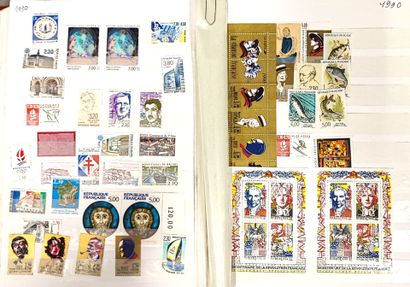 Small stock of mint France stamps from 1945...