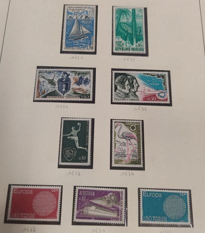 Collection of new France without hinges from...