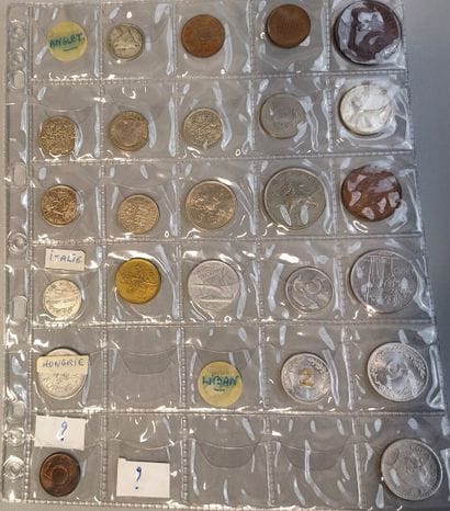 an album of about 175 coins from all countries,...