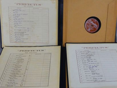 Set of four 78 rpm record albums containing:
61...