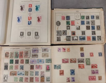 Mint French and world stamps with hinges...