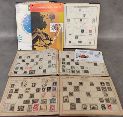 Mint French and world stamps with hinges...