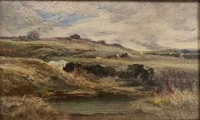 Horse by the Pond
Oil on isorel 
Signature...
