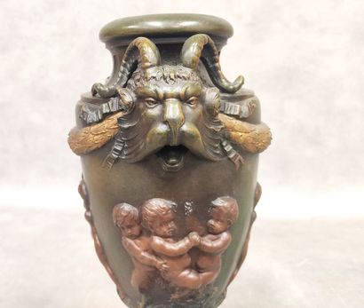 A pair of Regula urn vases decorated with...