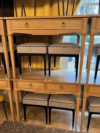 LOT of two flat style desks opening with...