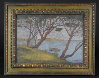 TRASSARD (XXe)
Les pins du Brusc
Pastel sur...