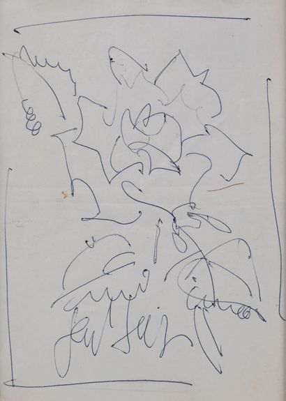 Gen Paul (1895-1975)
Flowers
Charcoal
Signed...