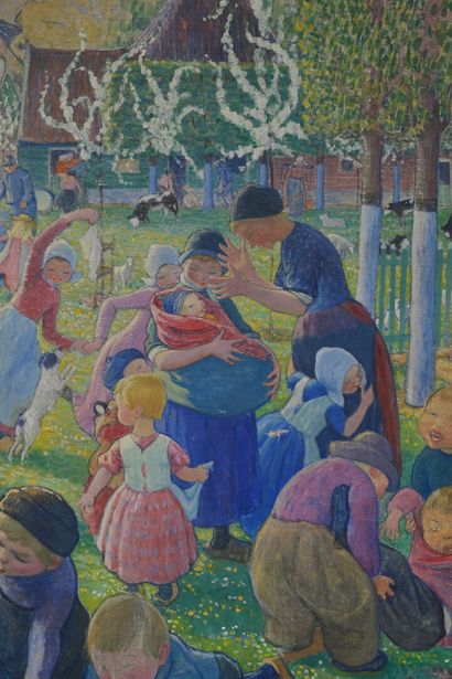 Augustin HANICOTTE (1870-1957)
Springtime
Oil...