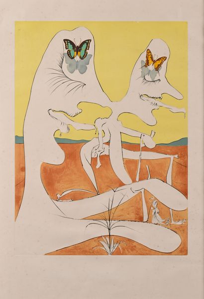 After Salvador DALI (1904-1989) 
Cosmos
Lithograph.
75...