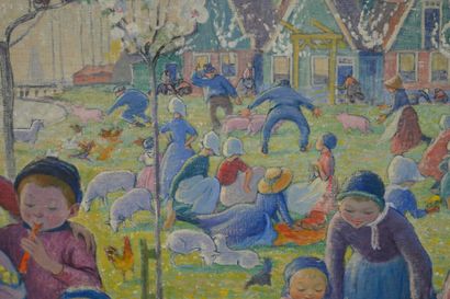 Augustin HANICOTTE (1870-1957)
Springtime
Oil...