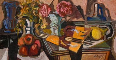 Corrado CAGLI (1910-1976)
Still life
Oil...