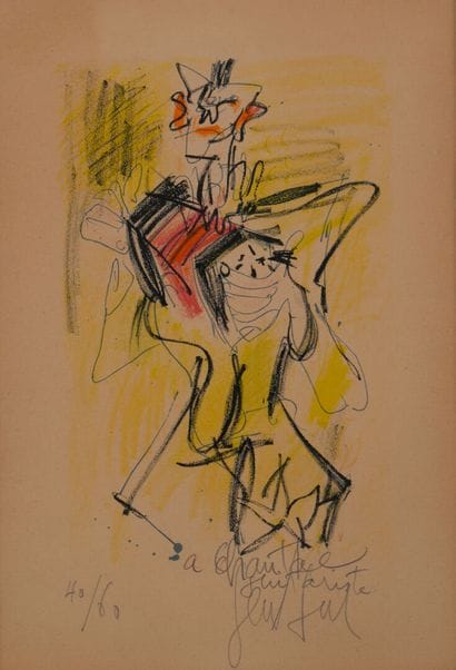 Gen Paul (1895-1975)
The accordion player
Lithograph
Signed...