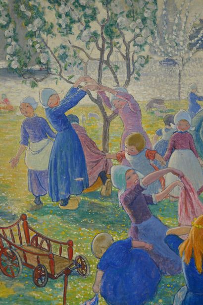 Augustin HANICOTTE (1870-1957)
Springtime
Oil...