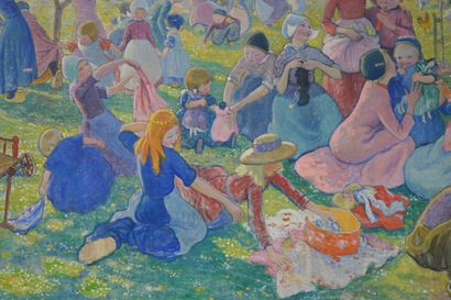 Augustin HANICOTTE (1870-1957)
Springtime
Oil...