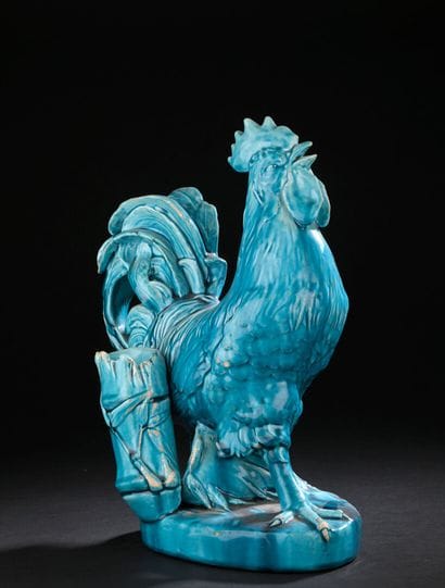 Clément MASSIER (1844-1917) 
Coq
Sujet en...