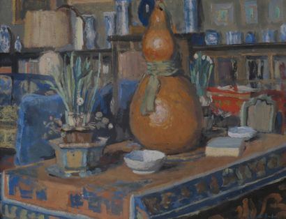 Louis LE BRETON (1818-1866) 
Objets sur une...