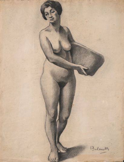Gaston BALANDE (1880-1971)
Nude
Charcoal
63.5...