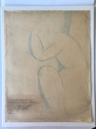 Amedeo MODIGLIANI (1884-1920)
Kneeling nude
Blue...