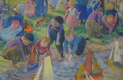 Augustin HANICOTTE (1870-1957)
Springtime
Oil...