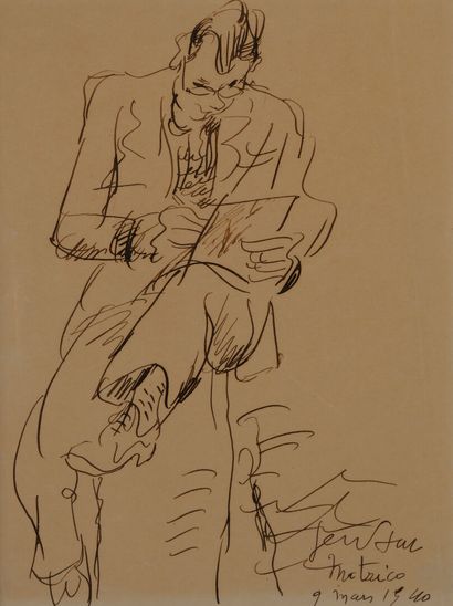 Gen Paul (1895-1975)
Portrait of a man
Ink
Signed...