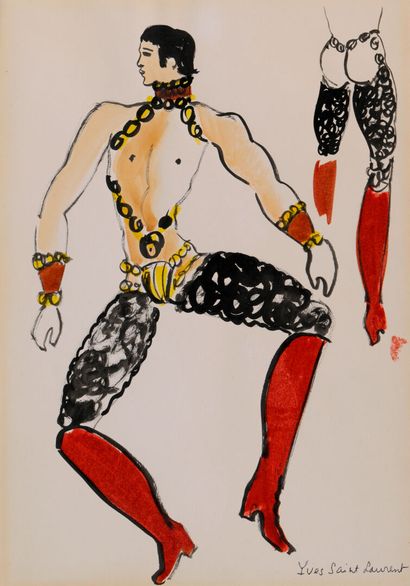 Yves SAINT-LAURENT (1936-2008)
Portrait of...