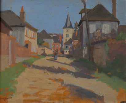 Berthe NOUFFLARD (1886-1971)
Vue d'un village
Huile...
