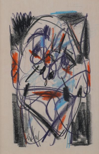 Gen Paul (1895-1975)
Portrait of a man
Charcoal
Signed...