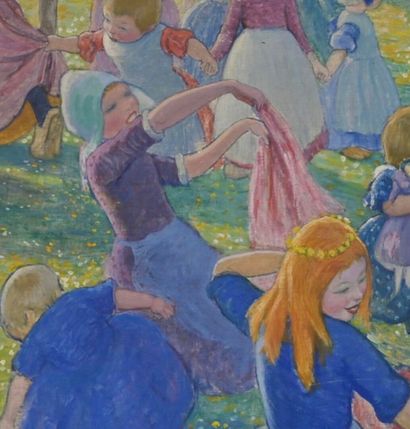 Augustin HANICOTTE (1870-1957)
Springtime
Oil...