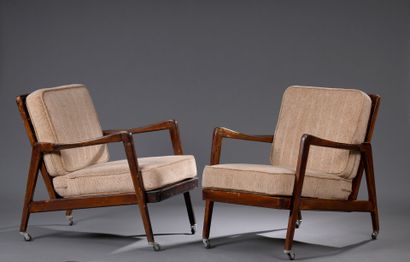 Bruno MATHSSON for DUX, Sweden 
Pair of low...