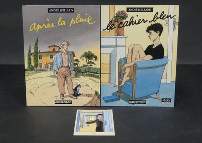 Anfré JUILLARD: Le cahier bleu - two framed...