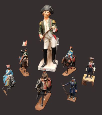 Ensemble de soldats de plomb peints
4 cavaliers...