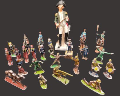 Ensemble de soldats de plomb peints
4 cavaliers...