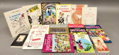 LOT of 17 various adult comics
 WOLINSKY
-...