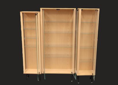 Set of six small display cabinets of the...