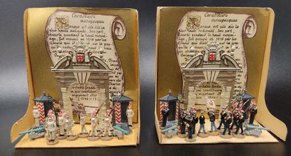 CGB Mignot : 2 Dioramas - Monegasque Cavaliers
one...
