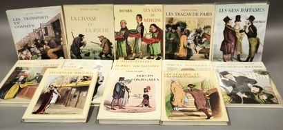Honoré DAUMIER, set of 13 illustrated volumes...