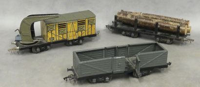 JEP : ensemble de trois wagons
Wagon porte...