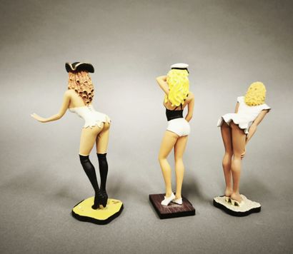 Milo MANARA
3 figurines en résine polychrome...