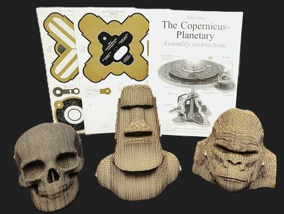 3 D cardboard puzzles
- monkey head
- skull
-...