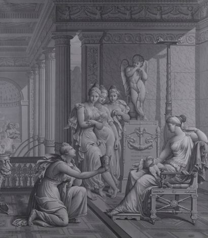 Histoire de Psyché, partie de décor panoramique,...