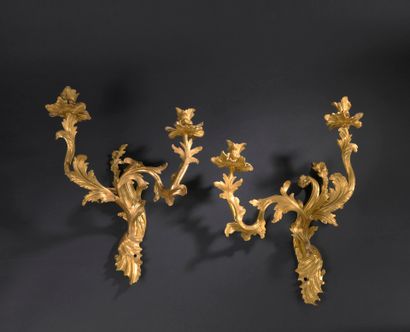 Paires d'appliques à deux bras de lumière...
