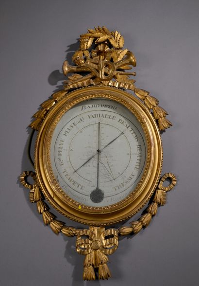 Baromètre thermomètre par Sormany d'époque...
