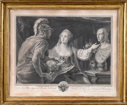 After Pompeo BATTONI engraved by Wille
Cleopatra...