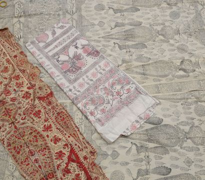 Paire de tentures en kalamkari, Perse, début...