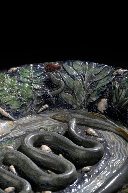 Suite de PALISSY, 1ère moitié du XVIIe siècle
Plat...