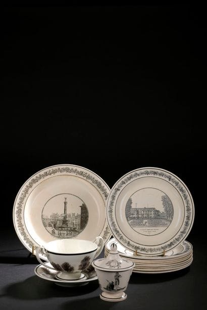 CREIL, manufacture Stone Coquerel, vers 1820
Suite...