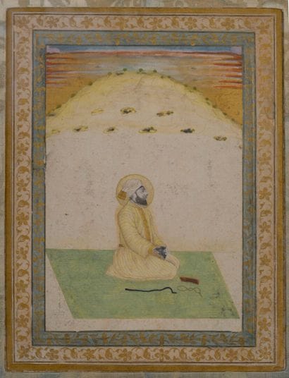 INDIA, circa 1800
Album page with a portrait...