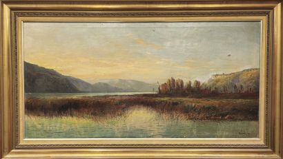 Jean REIGNIER (1861-1948)
Le lac du Bourget
Huile...