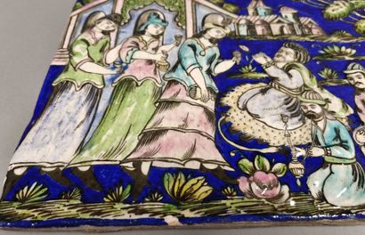 KADJAR
Ceramic tile decorated with a palace...