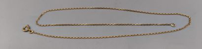 Yellow gold chain (750°/°°°) 
Weight 2.4...